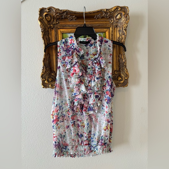 Forever 21 Tops - Forever 21 Floral Ruffle Top - Multicolor